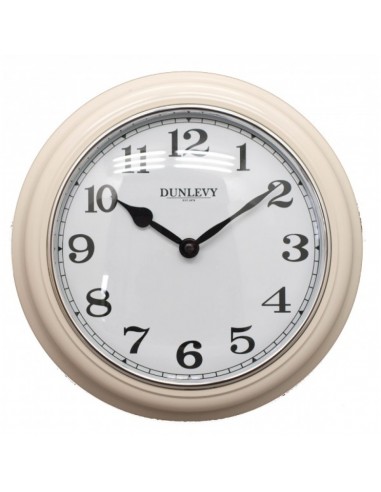 DUNLEVY PLASTIC WALL CLOCK 10" - DEEP...