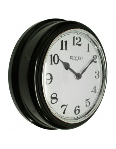 DUNLEVY PLASTIC WALL CLOCK 10" - DEEP...