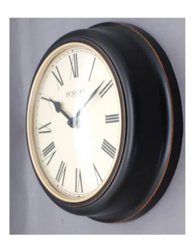 DUNLEVY WALL CLOCK 10" - ANTIQUE BLACK