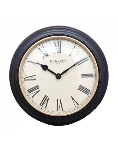 DUNLEVY WALL CLOCK 10" - ANTIQUE BLACK