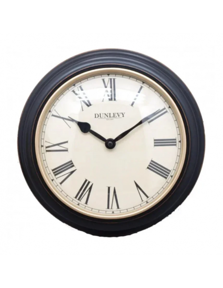 DUNLEVY WALL CLOCK 10" - ANTIQUE BLACK