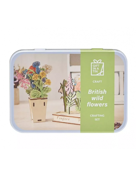 APPLES TO PEARS GIFT IN A TIN WILDFLOWERS CRAFTING SET