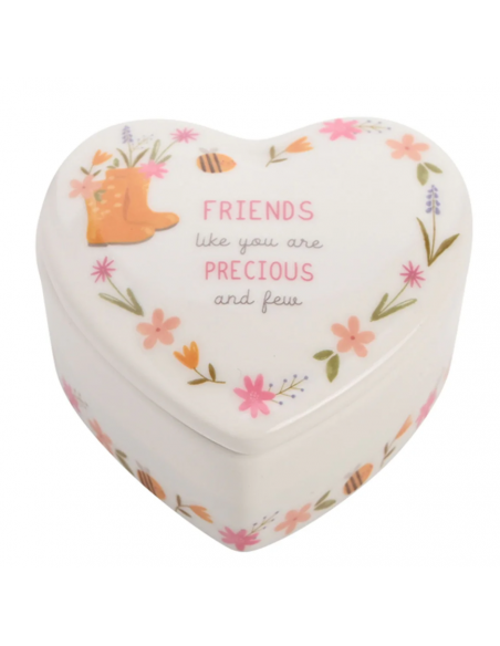 LOVE LIFE CERAMIC TRINKET BOX - FRIENDS
