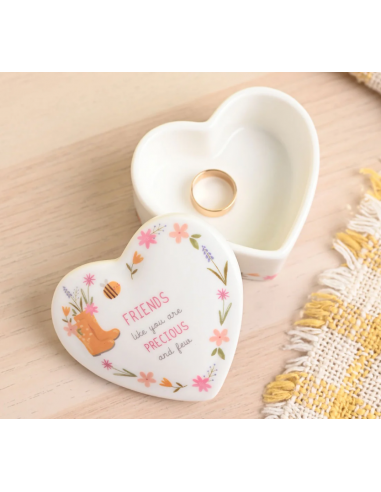 LOVE LIFE CERAMIC TRINKET BOX - FRIENDS