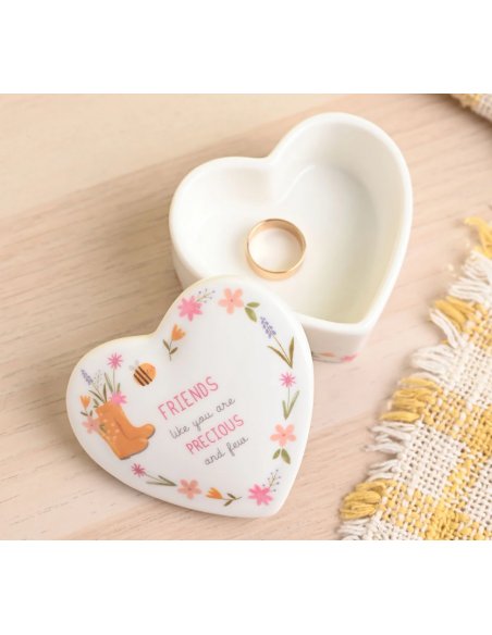 LOVE LIFE CERAMIC TRINKET BOX - FRIENDS