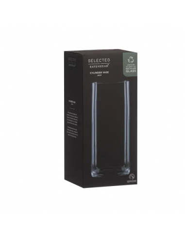 RAVENHEAD CYLINDER VASE 23CM GIFT BOX