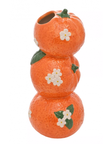 HESTIA TRIPLE ORANGE VASE 21CM