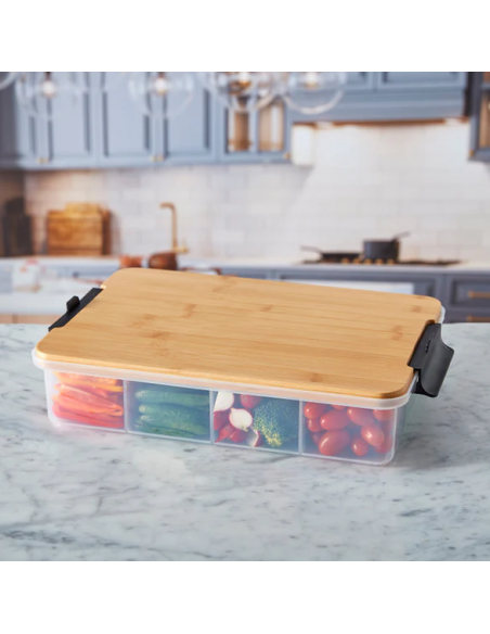 FABERWARE SNACKLEBOX WITH BAMBOO BOARD -  LARGE
