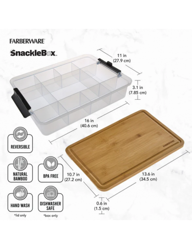 FABERWARE SNACKLEBOX WITH BAMBOO...