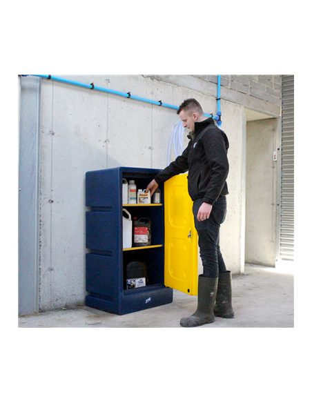 JFC SINGLE DOOR CHEMICAL STORAGE CABINET