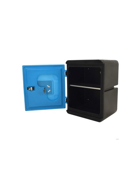 JFC MEDI SAFE STORAGE CABINET BLACK & BLUE