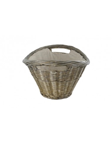 NATURAL WILLOW OVAL BASKET WITH...