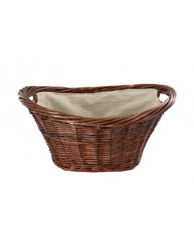 NATURAL WILLOW OVAL BASKET WITH...