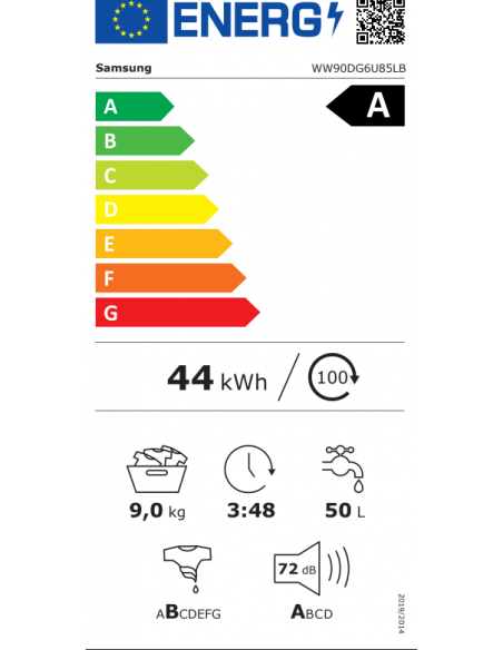 SAMSUNG SERIES 6+ AUTO DOSE WASHING MACHINE BLACK