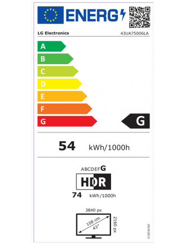 LG UA75 43" 4K UHD LED SMART TV