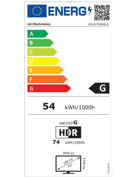 LG UA75 43" 4K UHD LED SMART TV