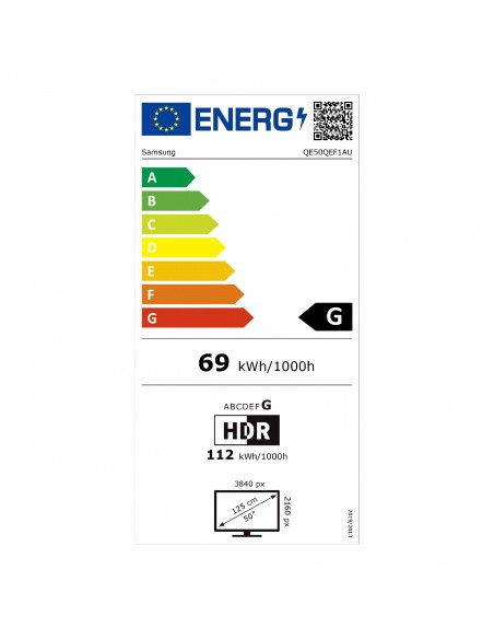 SAMSUNG QEF1 50" 4K HDR QLED SMART TV 2025