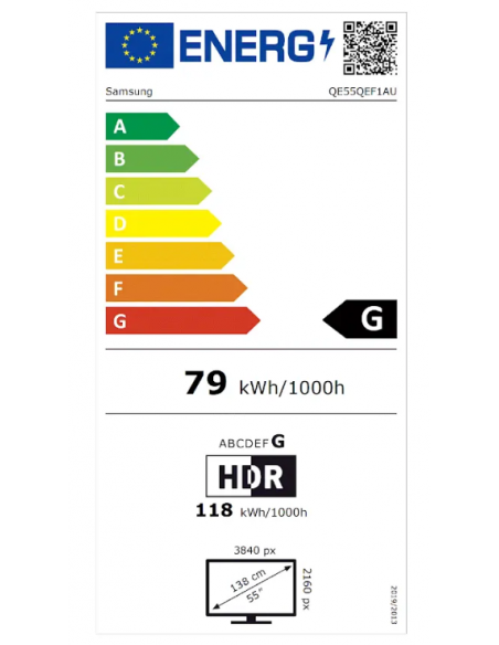 SAMSUNG QEF1 55" 4K HDR QLED SMART TV 2025