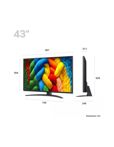 LG 43" NANOCELL AI NANO81 4K SMART TV