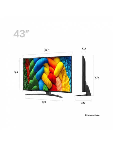 LG 43" NANOCELL AI NANO81 4K SMART TV