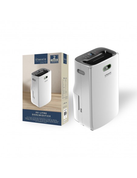 20 LITRE DEHUMIDIFIER WITH DIGITAL HUMIDITY DISPLAY 220V-240V