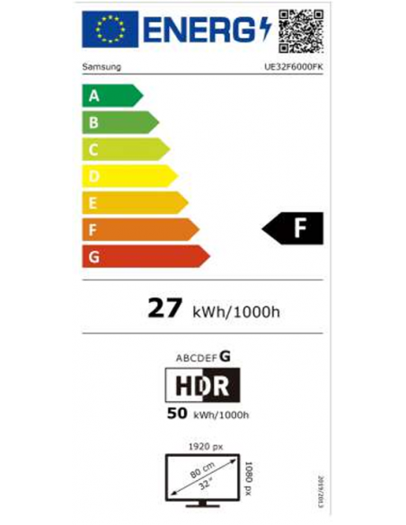 SAMSUNG F6000 FULL HD HDR SMART TV 32"
