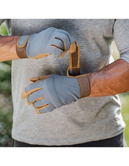 KENT & STOWE COMFORT GLOVES GREY MEDIUM