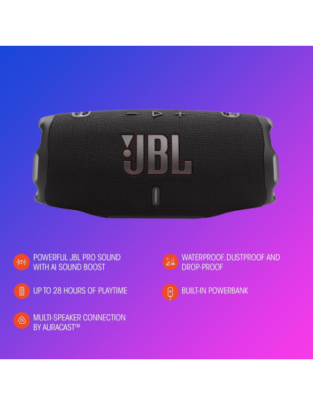 JBL CHARGE6 PORTABLE BLUETOOTH SPEAKER WITH POWERBANK