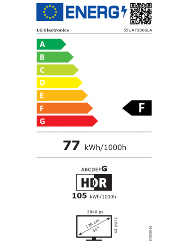 LG 55" UA73006 UHD 4K SMART TV