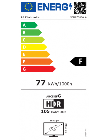 LG 55" UA73006 UHD 4K SMART TV
