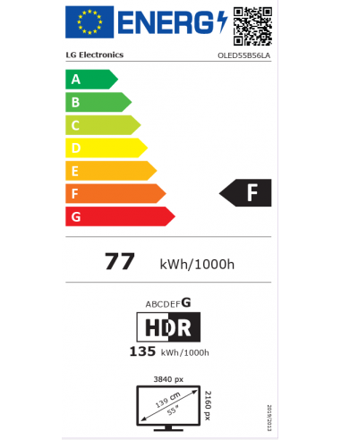 LG 55" OLED AI B5 4K SMART TV 2025