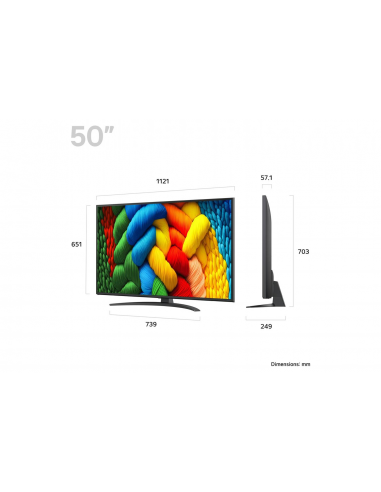 LG 50" NANOCELL AI NANO81 4K SMART TV