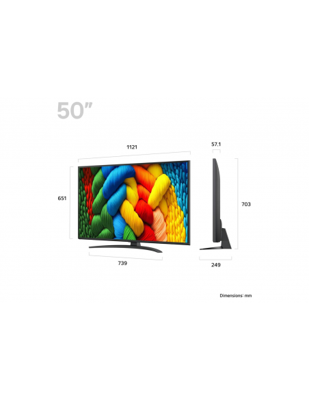 LG 50" NANOCELL AI NANO81 4K SMART TV