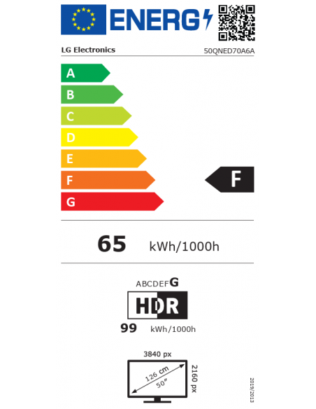LG 50" QNED70 AI 4K SMART TV