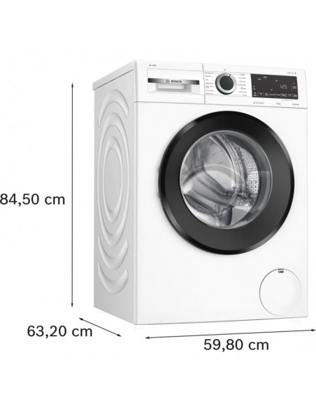 BOSCH S6 10KG FRONT LOAD WASHING MACHINE - WHITE