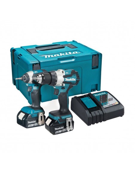 MAKITA DLX2507TJ 18V DHP489 COMBI DRILL & DTD153 IMPACT DRIVER TWINPACK