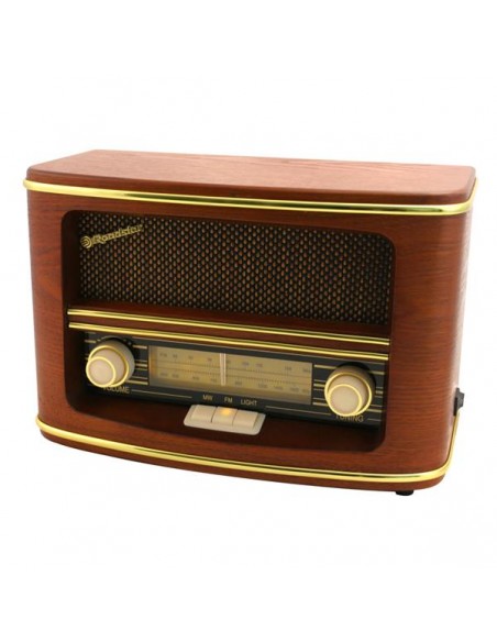 ROADSTAR FM/AM VINTAGE STYLE WOOD EFFECT RADIO