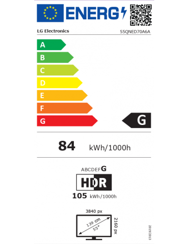 LG 55" QNED70 AI 4K SMART TV