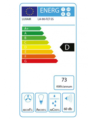 LUXAIR COOKER HOOD FLAT SLIMLINE...