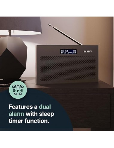 MAJORITY HISTON FM KITCHEN RADIO - BLACK