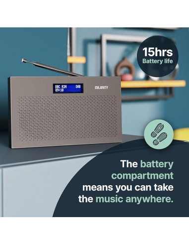 MAJORITY HISTON FM KITCHEN RADIO - BLACK
