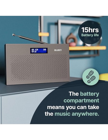 MAJORITY HISTON FM KITCHEN RADIO - BLACK