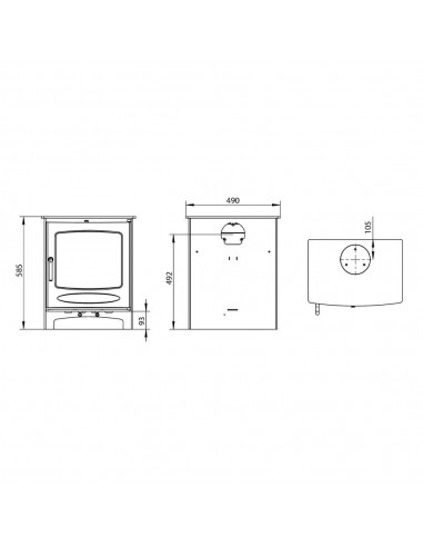 HENLEY SHERWOOD 8KW MULTI FUEL ECO STOVE