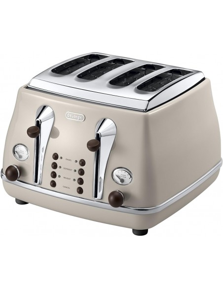 DELONGHI ICONA VINTAGE TOASTER CREAM