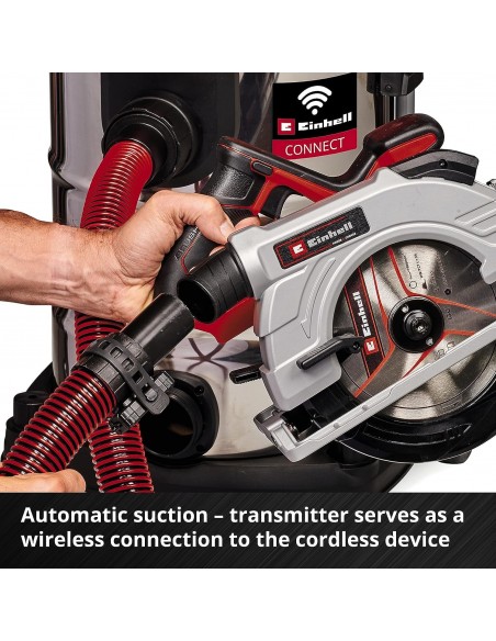 EINHELL TE-VC 36/30 30LSS PROFESSIONAL 30 LITRE STAINLESS STEEL WET AND DRY VACUUM