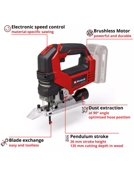 EINHELL TP-JS 18/135 18V 135MM JIGSAW BODY ONLY