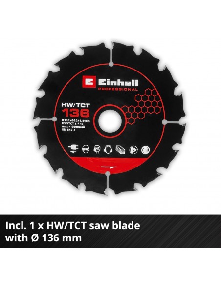 EINHELL TP-CS 18/136-C 136MM COMPACT CIRCULAR SAW