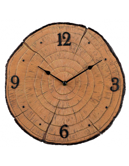 HOMETIME TREE LOG WALL CLOCK 32CM