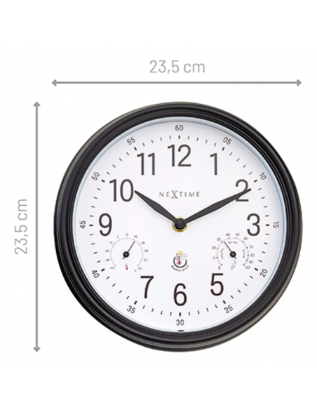 "NEXTIME "JASMINE" INDOOR/OUTDOOR WALL CLOCK 23.5CM