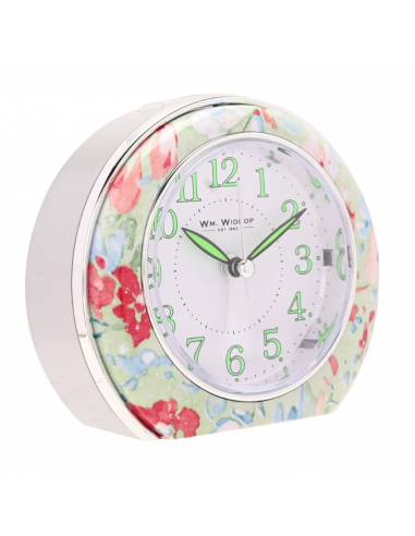 WM.WIDDOP QUARTZ ALARM CLOCK - GREEN...